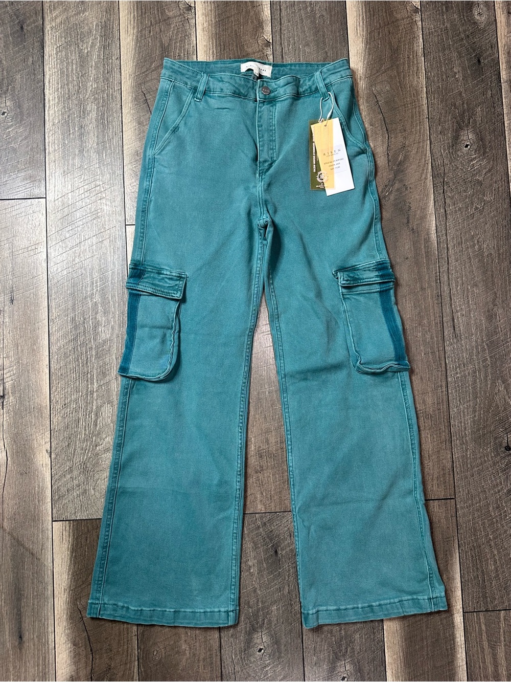 Risen Teal Cargo Pants